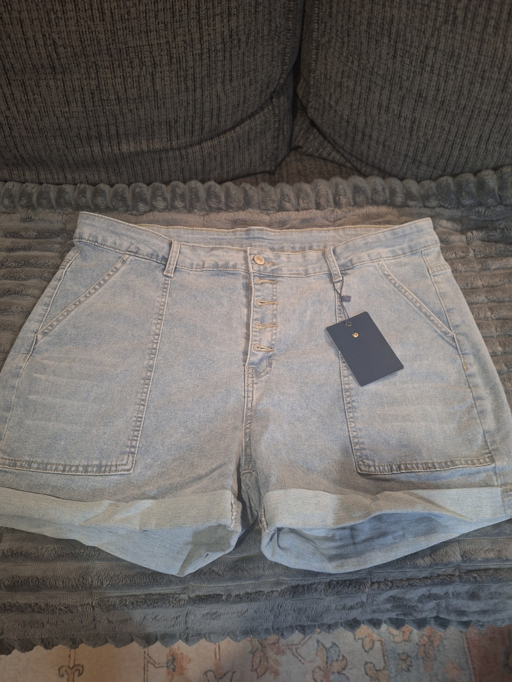 Light Wash Denim Women's Shorts